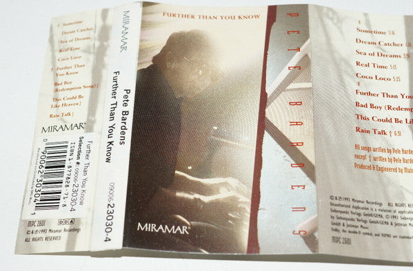 Peter Bardens : Further Than You Know (Cass, Album)