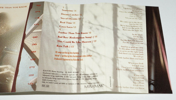 Peter Bardens : Further Than You Know (Cass, Album)