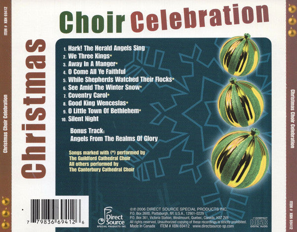Various : Christmas Choir Celebration (CD, Comp)