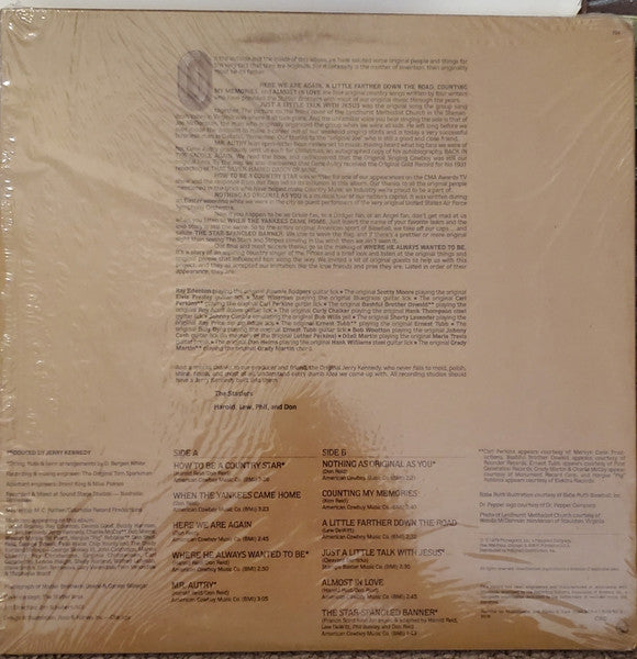 The Statler Brothers : The Originals (LP, Album)