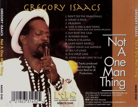 Gregory Isaacs : Not A One Man Thing (CD, Album)
