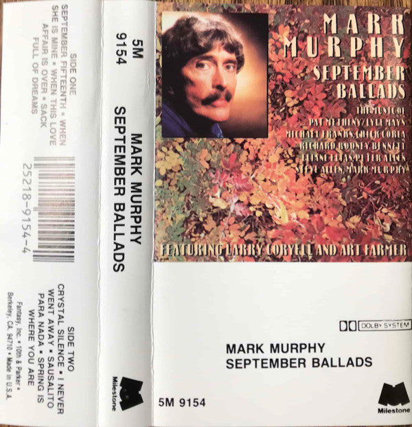 Mark Murphy Featuring Larry Coryell And Art Farmer : September Ballads (Cass)