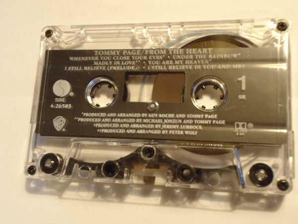 Tommy Page : From The Heart (Cass, Album, SR)