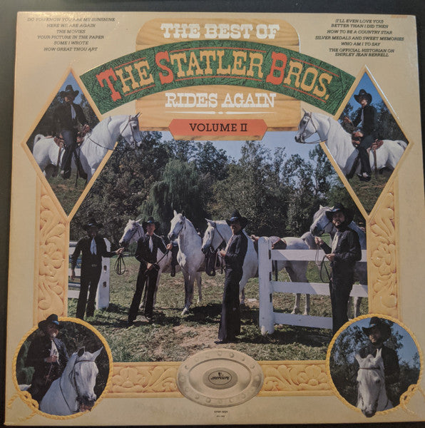 The Statler Brothers : The Best Of The Statler Bros. Rides Again Volume II (LP, Comp, RE, 56 )