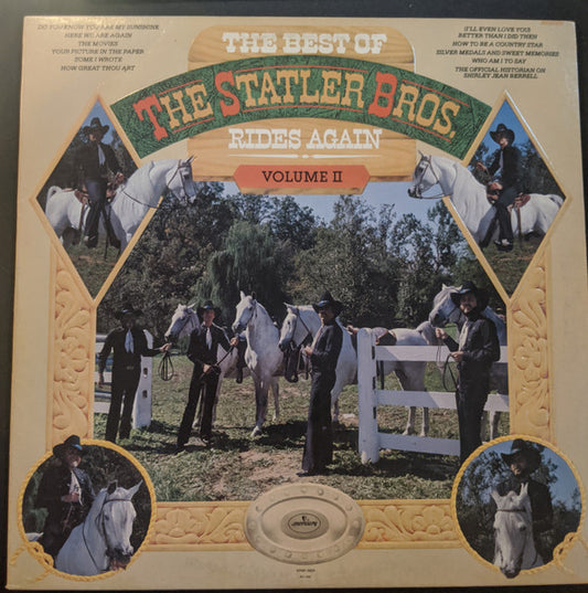 The Statler Brothers : The Best Of The Statler Bros. Rides Again Volume II (LP, Comp, RE, 56 )