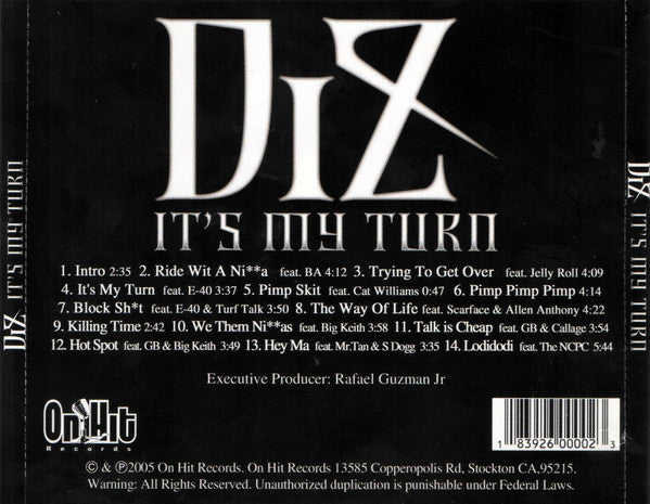 DiZ (5) : It's My Turn (CD, Album)