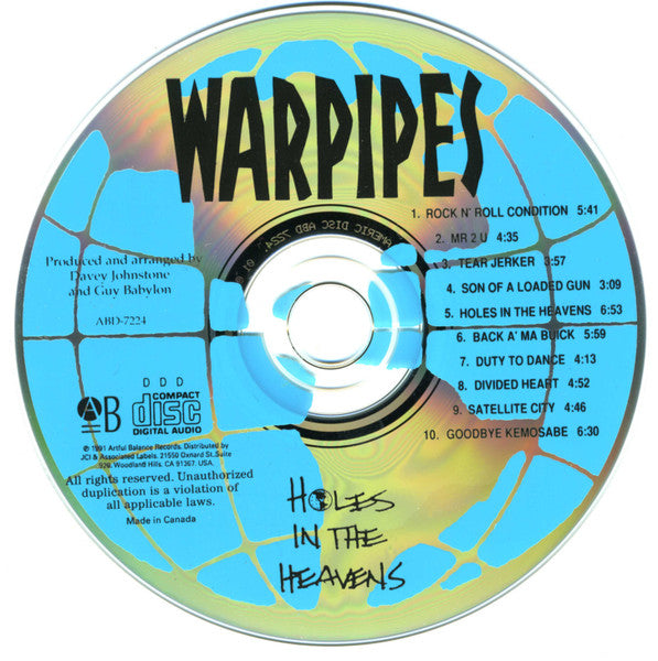 Warpipes : Holes In The Heavens (CD, Album)