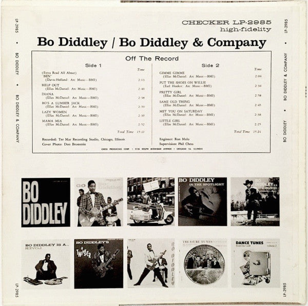 Bo Diddley : Bo Diddley & Company (LP, Album, Mono, RE)