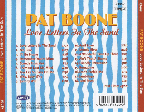 Pat Boone : Love Letters In The Sand (CD)