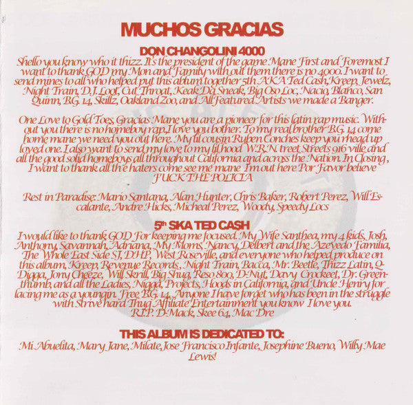 Don Changolini 4000* & 5th (7) : Extended Family (CD, Album)