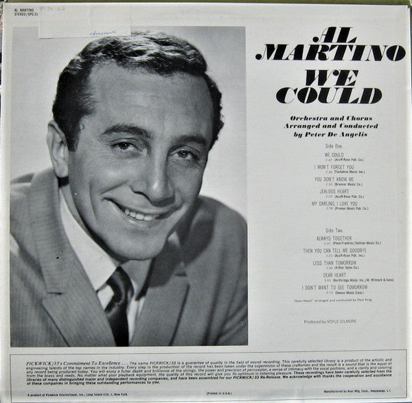 Al Martino : We Could (LP, Album, RE)