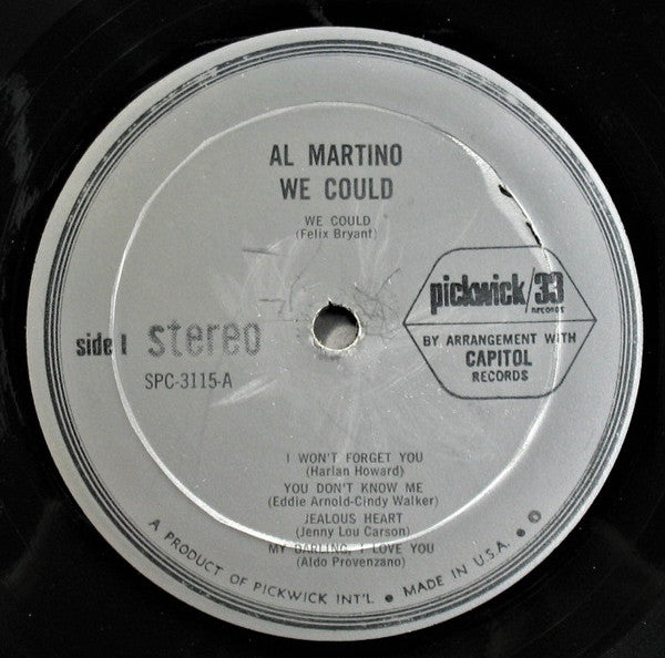 Al Martino : We Could (LP, Album, RE)