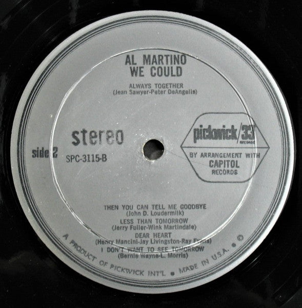 Al Martino : We Could (LP, Album, RE)
