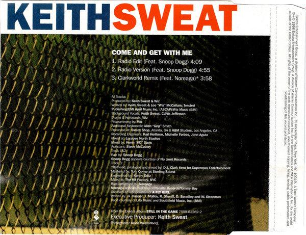 Keith Sweat Featuring Snoop Dogg : Come And Get With Me (CD, Single)