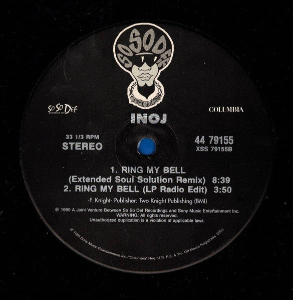 Inoj : Ring My Bell (12", Single)