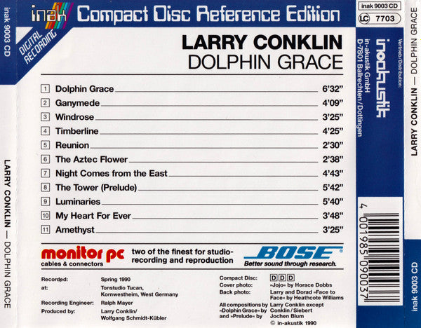 Larry Conklin : Dolphin Grace (CD, Album)