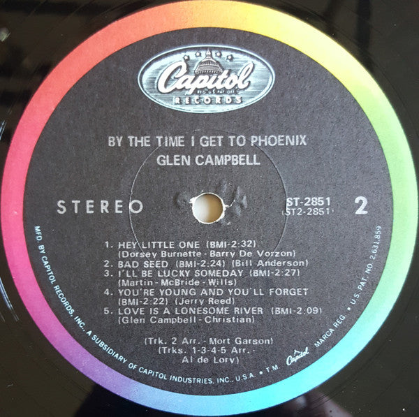 Glen Campbell : By The Time I Get To Phoenix (LP, Album, Los)