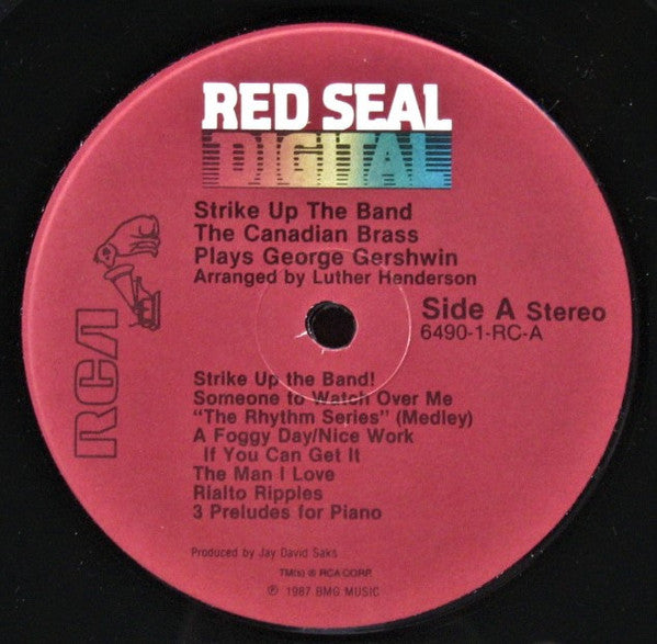 The Canadian Brass : Strike Up The Band-The Canadian Brass Plays George Gershwin (LP, Album, DMM)