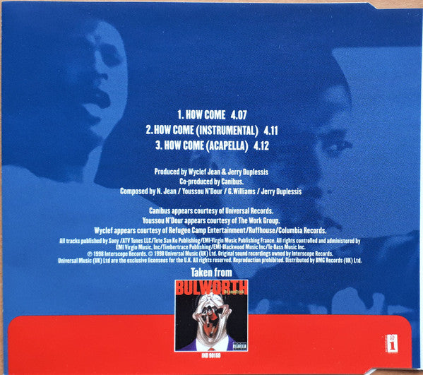 Youssou N'Dour & Canibus : How Come (CD, Single)