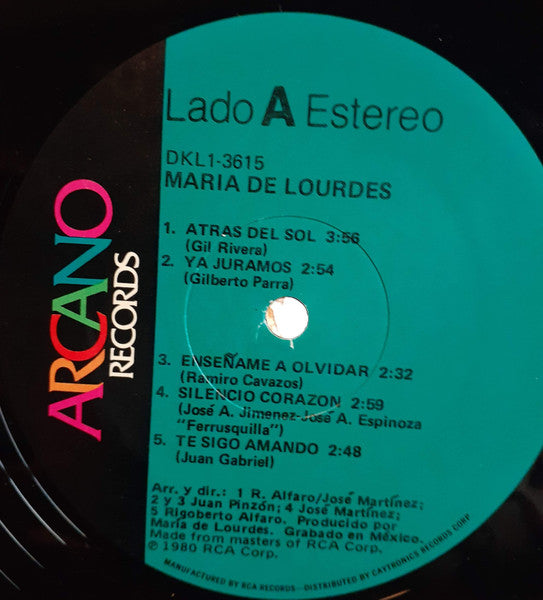 Maria De Lourdes : María De Lourdes (LP, Album)
