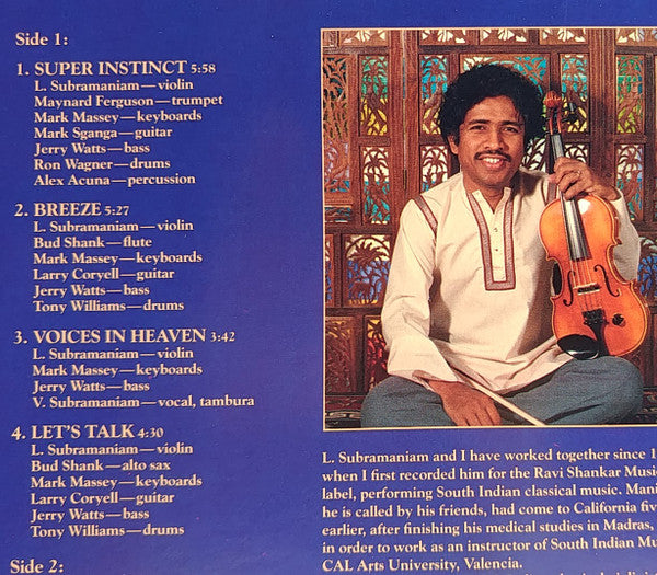 L. Subramaniam : Mani & Co. (LP, Album)