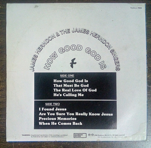 James Herndon & James Herndon Singers : How Good God Is (LP, Album)