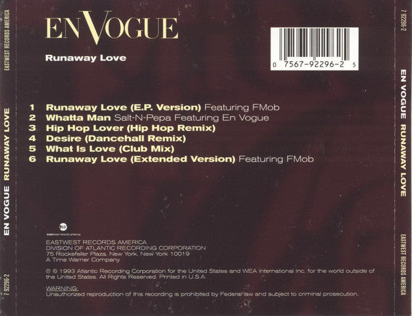 En Vogue : Runaway Love (CD, EP, SRC)