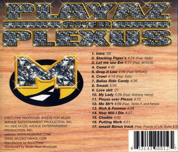 Already Riders : Playaz Over Plexus (CD, Album)
