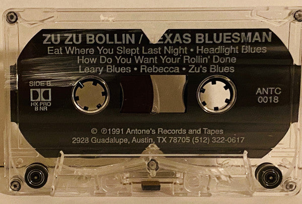 Zuzu Bollin : Texas Bluesman (Cass, Album, RE)