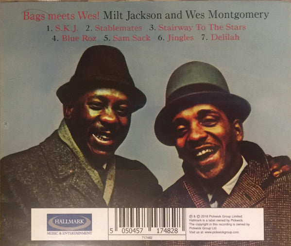 Milt Jackson And Wes Montgomery : Bags Meets Wes! (CD, Album, Mono, RE)