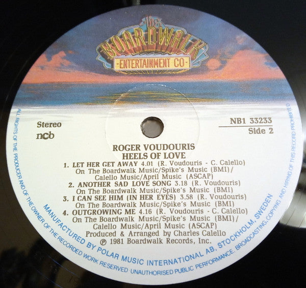 Roger Voudouris : On The Heels Of Love (LP, Album)