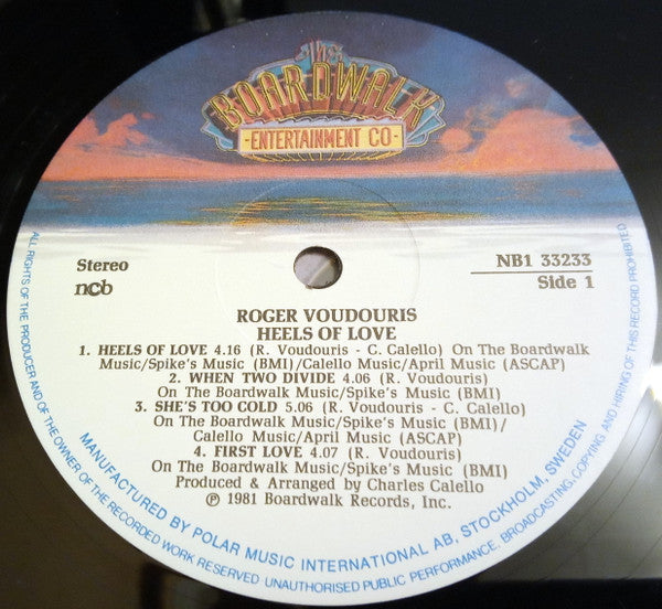 Roger Voudouris : On The Heels Of Love (LP, Album)