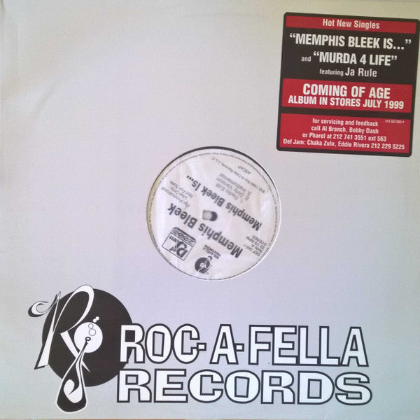 Memphis Bleek : Memphis Bleek Is... / Murda 4 Life (12", Promo)