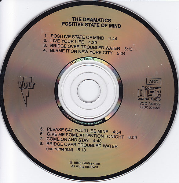 The Dramatics : Positive State Of Mind (CD, Album)
