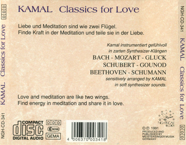 Kamal : Classics For Love (CD, Album)