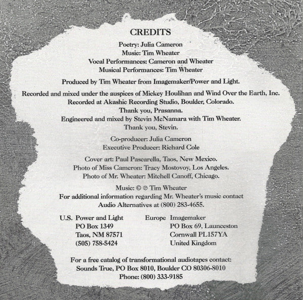 Julia Cameron ♦ Tim Wheater : This Earth (CD, Album)