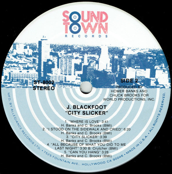 J. Blackfoot : City Slicker (LP, Album)