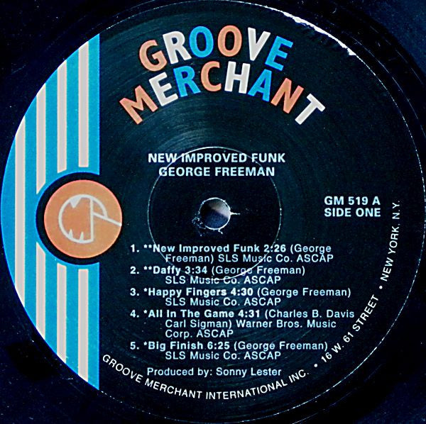 George Freeman : New Improved Funk (LP, Album, RE, Sco)