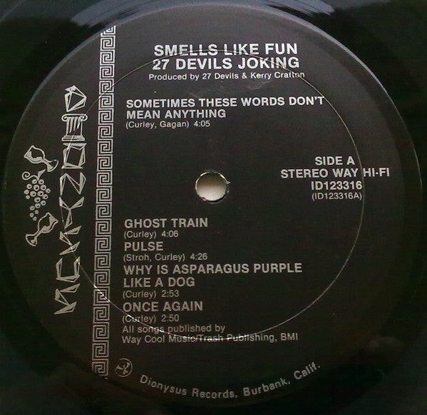 27 Devils Joking : Smells Like Fun (LP, Album)