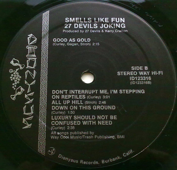 27 Devils Joking : Smells Like Fun (LP, Album)