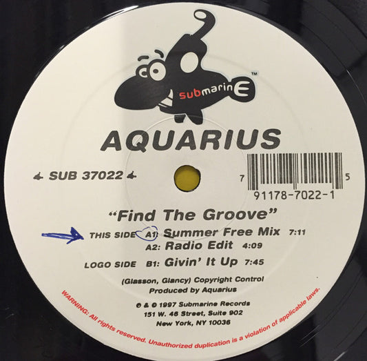 Aquarius (2) : Find The Groove (12")