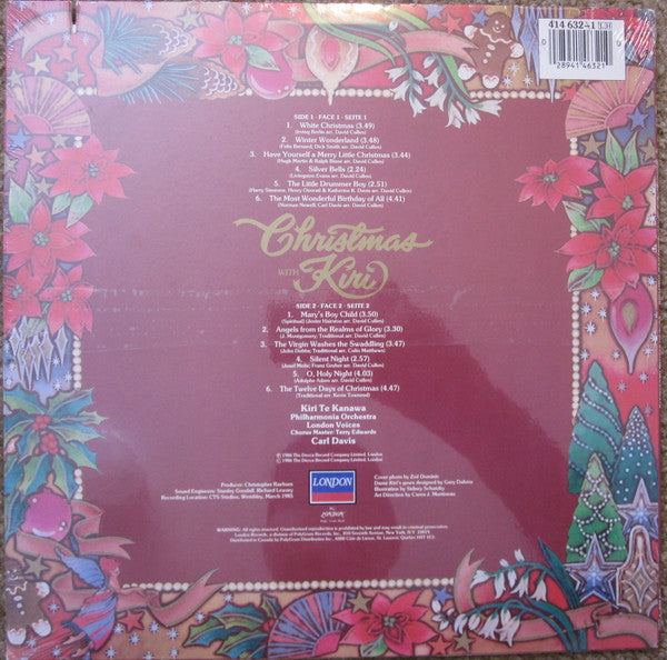 Kiri Te Kanawa : Christmas With Kiri (LP, Album)