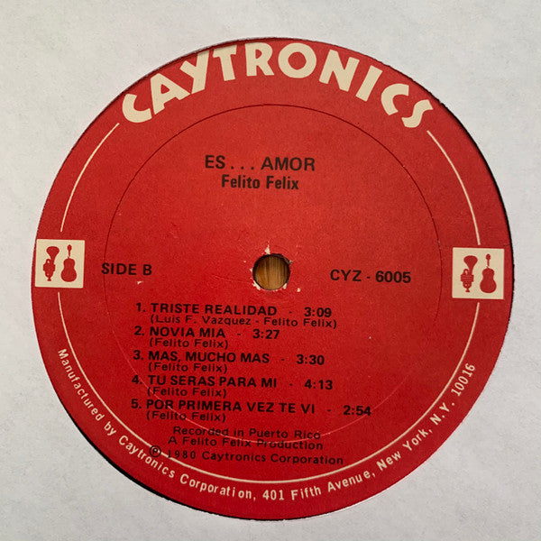 Felito Felix : Es... Amor (LP, Album)