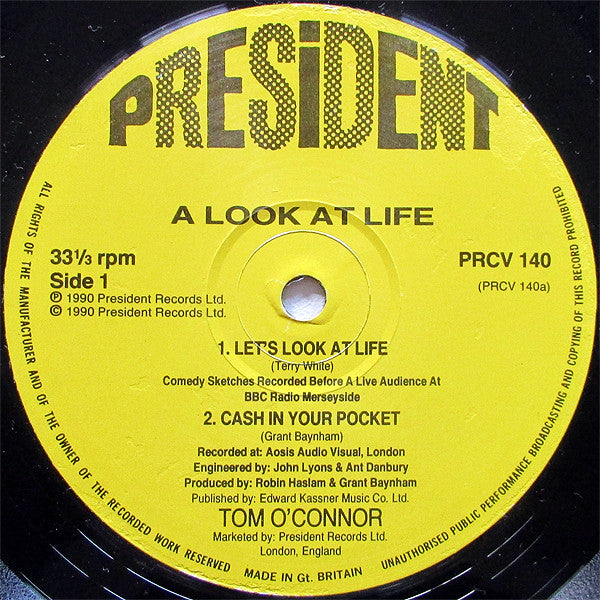 Tom O'Connor (3) : A Look At Life (LP, Album)