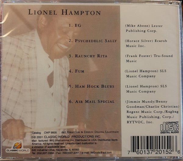 Lionel Hampton : Groovin' Vibes (CD, Comp)