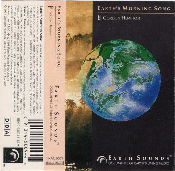 Gordon Hempton : Earth's Morning Song (Cass, Chr)