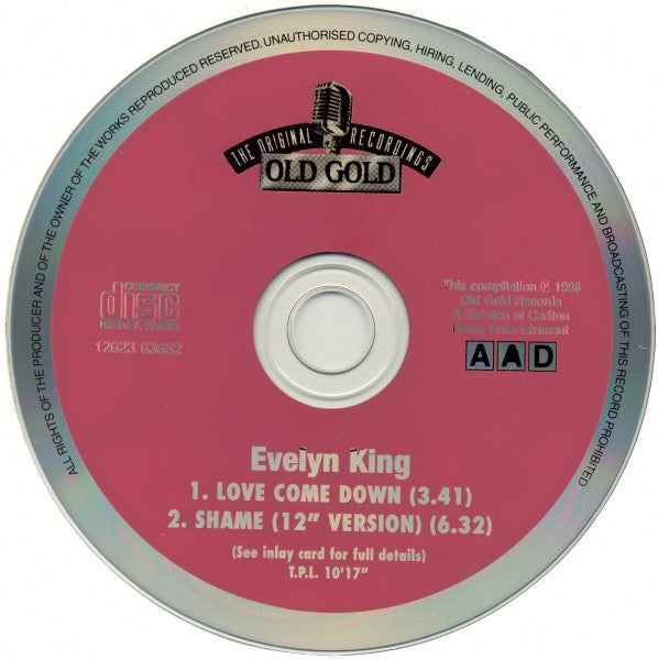 Evelyn King : Love Come Down / Shame (12' Version) (CD, Comp)