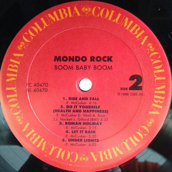 Mondo Rock : Boom Baby Boom (LP, Album)