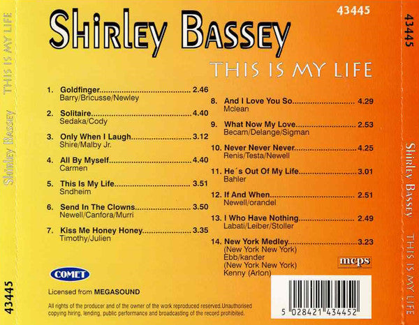 Shirley Bassey : This Is my Life (CD, Comp)