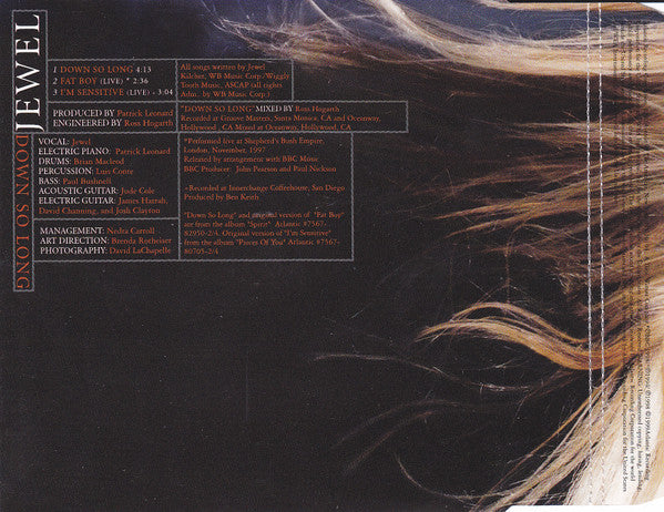 Jewel : Down So Long (CD, Maxi)